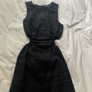 Lioness Black mini dress with cutout side details